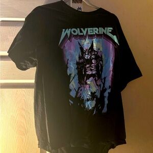 Black Wolverine Graphic T-Shirt